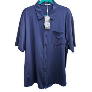 NWT Bojin Poly-Spandex S/S button shirt XL 50/Chest Quality Stretch Material B38